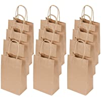 flintronic 12 pcs Bolsa de Regalo- 13 x 8 x 21 cm- Bolsa de Papel Kraft Bolsas de Papel- para Fiestas- Ceremonias de…